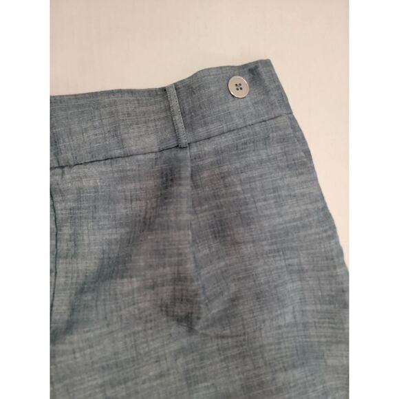 Nanette Lepore Pants Womens XL Wide Leg Culottes Gaucho Chambray Elastic Waist - Picture 4 of 10